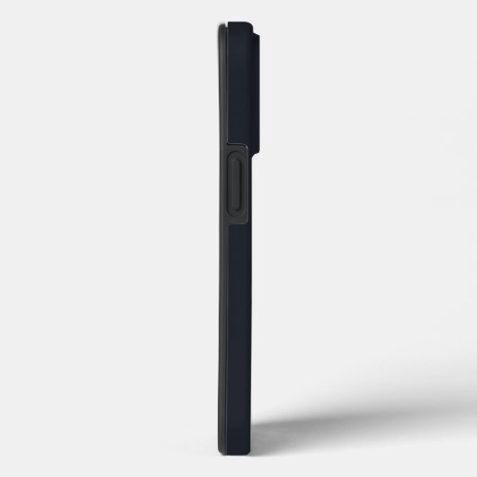 Modern Deep Grey/Black & Gold Monogram Case-Mate iPhone Case (Achterkant / Rechts)