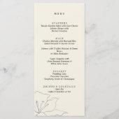 Modern Delicate Soft Eggshell Menu (Voorkant)