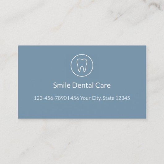 Modern Dental Appointment Card | Clinic Reminder Afsprakenkaartje (Voorkant)