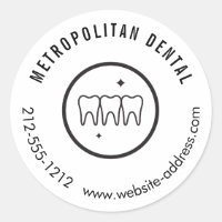 Modern Dentist Teeth Black Logo