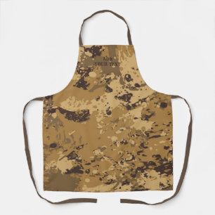 Modern Desert Brown Camouflage Camo Pattern Schort