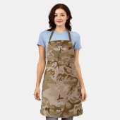 Modern Desert Brown Camouflage Camo Pattern Schort (Gedragen)