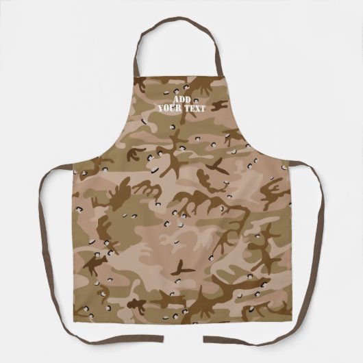 Modern Desert Brown Camouflage Camo Pattern Schort (Voorkant)