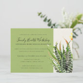 MODERN DESERT CACTUS WATERVERF WORKSHOP-GEBEURTENI KAART (Staand voorkant)