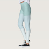 Modern Design Blue Green Elegant Sjabloon Pastel Leggings (Links)