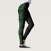 Modern Design Clover Heart St Patrick's Day Beend Leggings (Rechts)