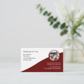 Modern Design elektricien Visitekaartjes (Staand voorkant)