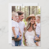 Modern Design Foto Mos Groene Kerstmis Feestdagenkaart (Achterkant)