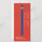 Modern Design Grad Announcement | Color-Editable (Voorkant)