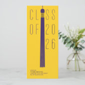 Modern Design Grad Announcement | Color-Editable (Staand voorkant)