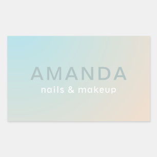 Modern design in minimalistische stijl rechthoekige sticker