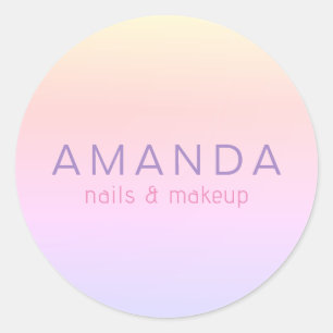 Modern design in minimalistische stijl ronde sticker