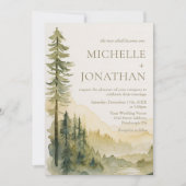 Modern Design Pijnbomen Bijbel Christelijke bruilo Kaart (Voorkant)