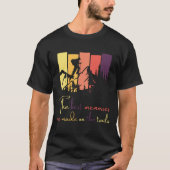 Modern design T-shirt om te wandelen (Voorkant)