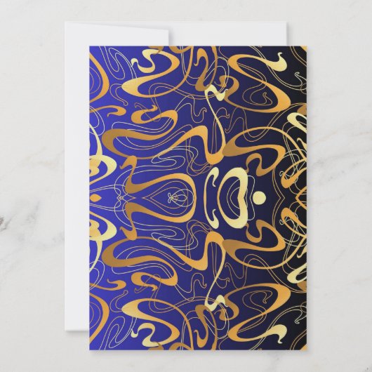 Modern Design Wedding Invitation Kaart (Achterkant)