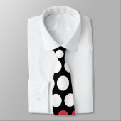 Modern Desire & White Polka Dots Pattern Stropdas (Gebonden)