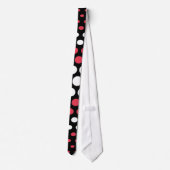 Modern Desire & White Polka Dots Pattern Stropdas (Achterkant)