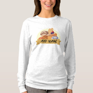 Modern dessert Brood bakken bakkerij aangepaste na T-shirt