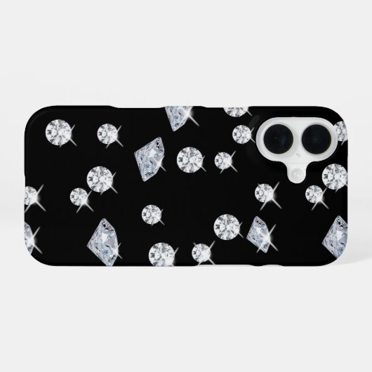 Modern Diamonds Pattern iPhone 16 Hoesje (Achterkant horizontaal)