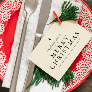 Modern die je een prettig kerstfeest geven 	rubberstempel