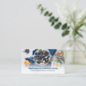 Modern Dietitian/Nutritionist QR Code Social Media Visitekaartje (Staand voorkant)