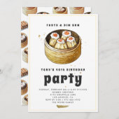 Modern Dim Som 40th Birthday Invitation (Voorkant / Achterkant)