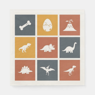 Modern Dinosaur Icon Grid Servet