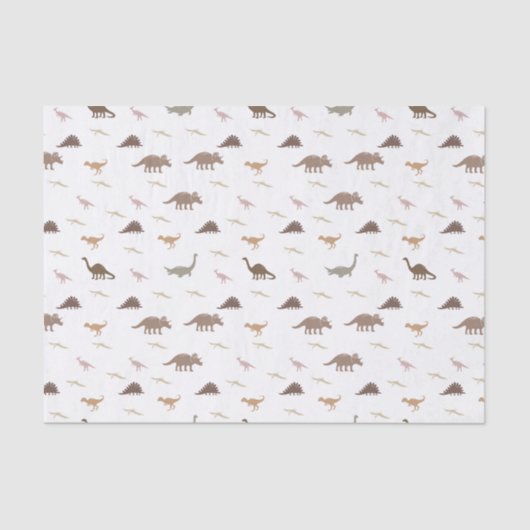 Modern Dinosaur Tissue Paper Tissuepapier (Voorkant)