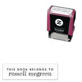 Modern Dit Boek Hoort Bij Zelfinktende Stempel (In situ)