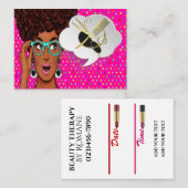 Modern Diva Pop Art Appointment Card Afsprakenkaartje (Voorkant / Achterkant)