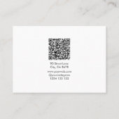 Modern DJ & Festival Organizer Card with QR Code Visitekaartje (Achterkant)