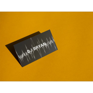 Modern DJ Visitekaartje – Soundwave Design