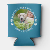 Modern Dog mam - Aangepaste foto van Cute Pet Blikjeskoeler (Voorkant)