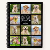 Modern Dog Memorial Scrapbook Pet Loss Keepslag Notitieboek (Voorkant)