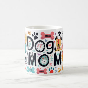 Modern Dog Mum Sinaasappel en Roze Koffiemok