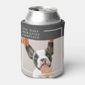 Modern Dog Photo | Dog Quote Blikjeskoeler (Blikje Voorkant)