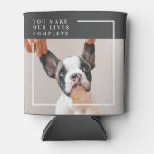 Modern Dog Photo | Dog Quote Blikjeskoeler (Voorkant)