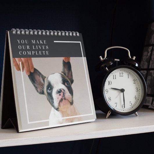 Modern Dog Photo | Dog Quote Kalender