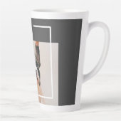 Modern Dog Photo | Dog Quote Latte Mok (Rechts)