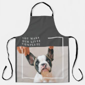 Modern Dog Photo | Dog Quote Schort (Voorkant)