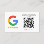 Modern Dog Walker Pet Sitter Roze QR Review Visitekaartje (Achterkant)