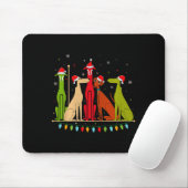 Modern Dogs 60s 70s 80s Style Funny Dogs Christmas Muismat (Met muis)