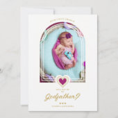 Modern Dome Purple Heart Golden Effect Godfather (Voorkant)