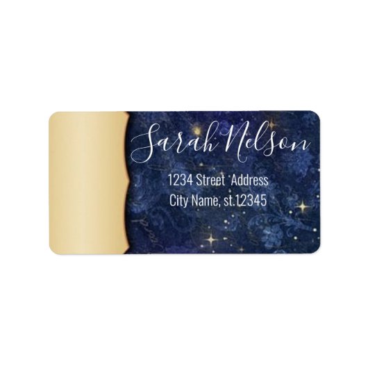 Modern Donk Blue Sparkly Etiket (Voorkant)