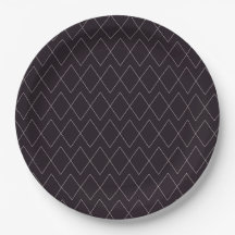 Modern Donker Paarse & Grijze Diamantpatroon