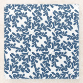 Modern donkerblauw laat Onderzetter (Voorkant)