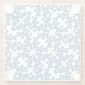 Modern donkerblauw laat Onderzetter (Achterkant)