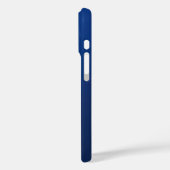 Modern donkerblauw verloop & minimale bewerkbare t Case-Mate iPhone case (Achterkant / Links)