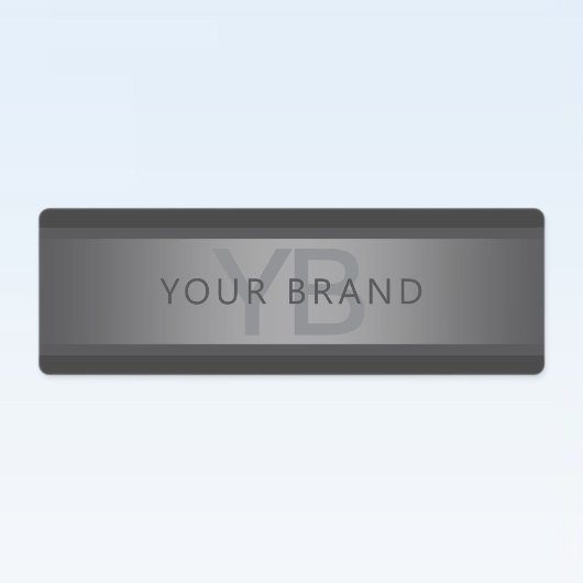 Modern donkergrijs verloop naam of bedrijfsnaam labels