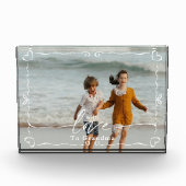 Modern Doodle Heart Love Oma Keepsake Fotoblokken (Voorkant)